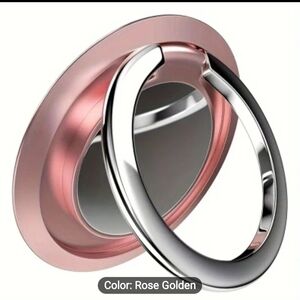 Rose Gold and Silver Phone Ring Holder